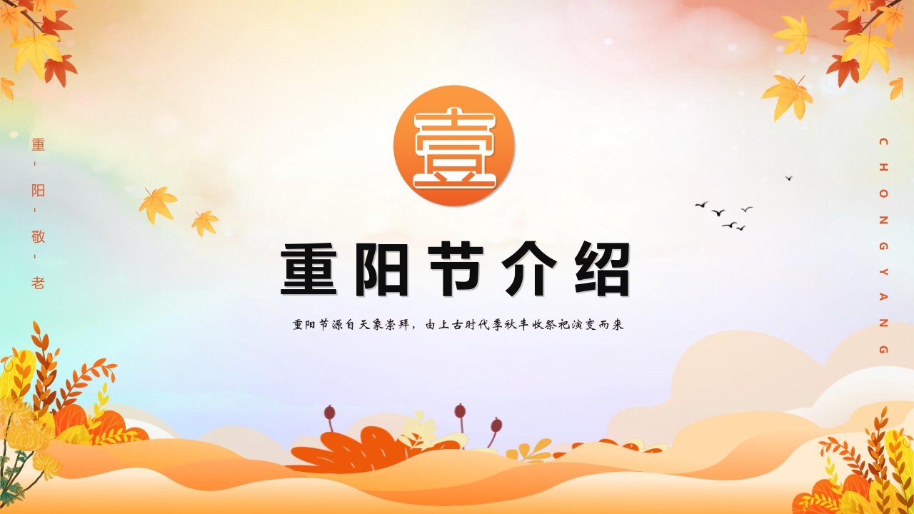 重阳节敬老主题班会PPT课件3