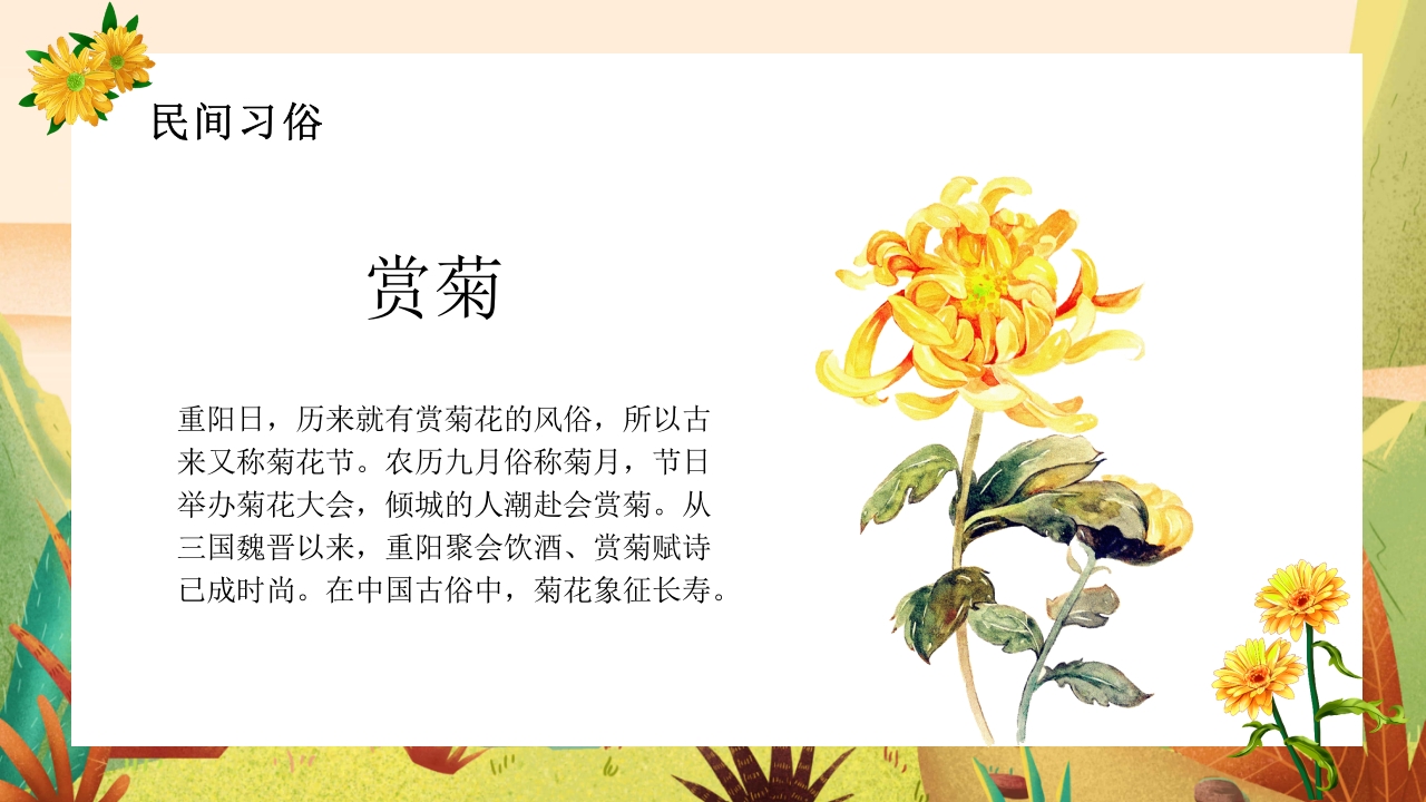中国传统节日重阳节节日介绍PPT课件10