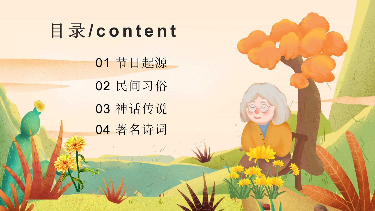 中国传统节日重阳节节日介绍PPT课件2