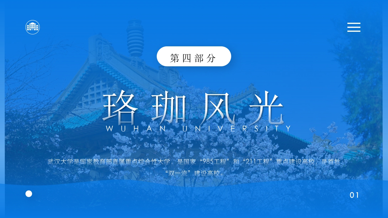 武汉大学介绍PPT动态课件下载23