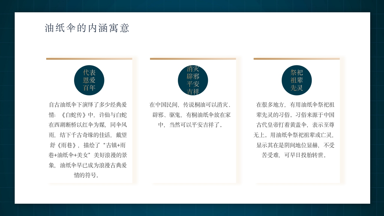 中国非物质文化遗产非遗油纸伞介绍PPT动态课件14