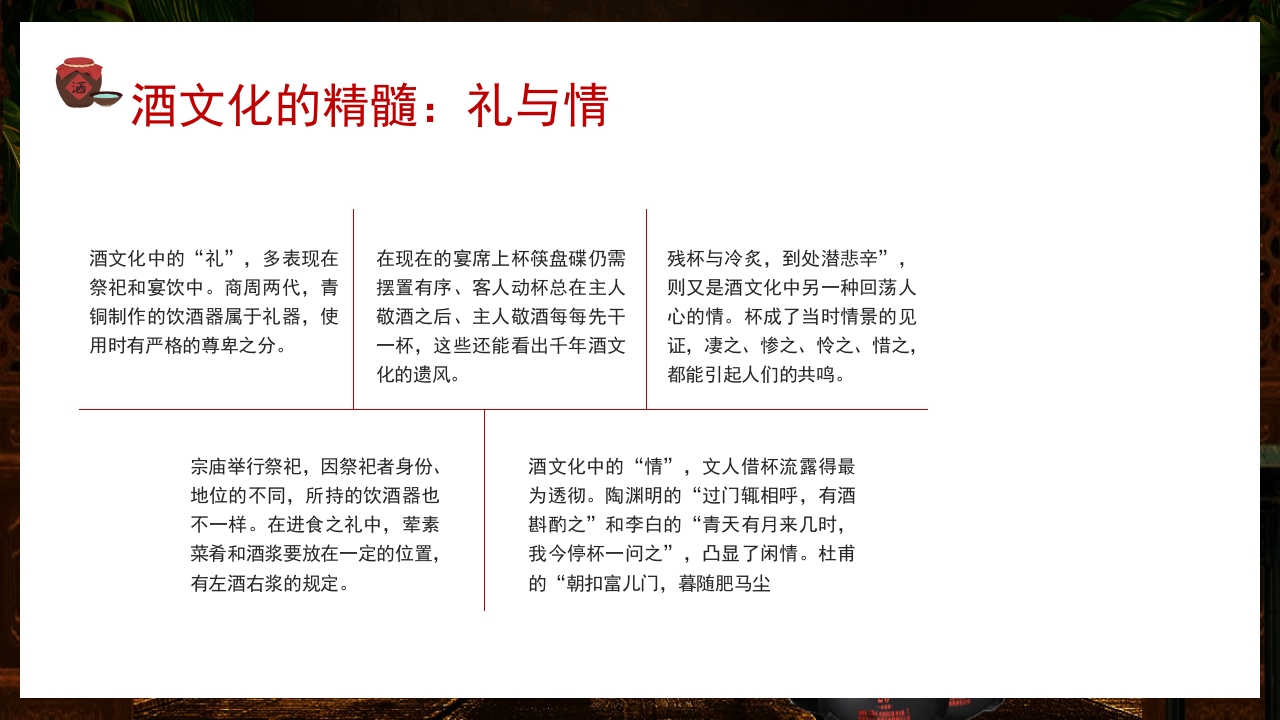 古风中国传统酒文化介绍PPT课件15