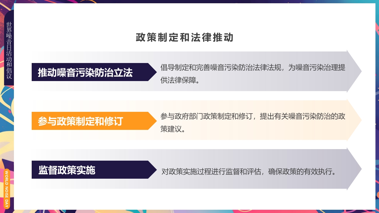 插画风世界噪音日介绍PPT课件下载14