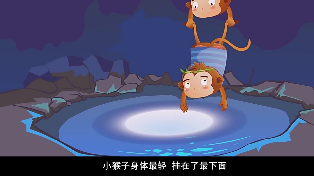 《猴子捞月》幼儿园童话故事PPT课件16