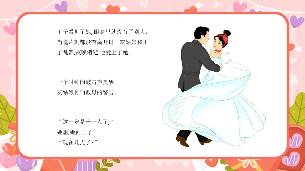 灰姑娘童话故事绘本PPT动态课件17