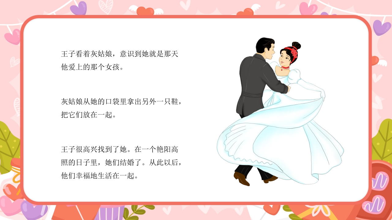 灰姑娘童话故事绘本PPT动态课件24