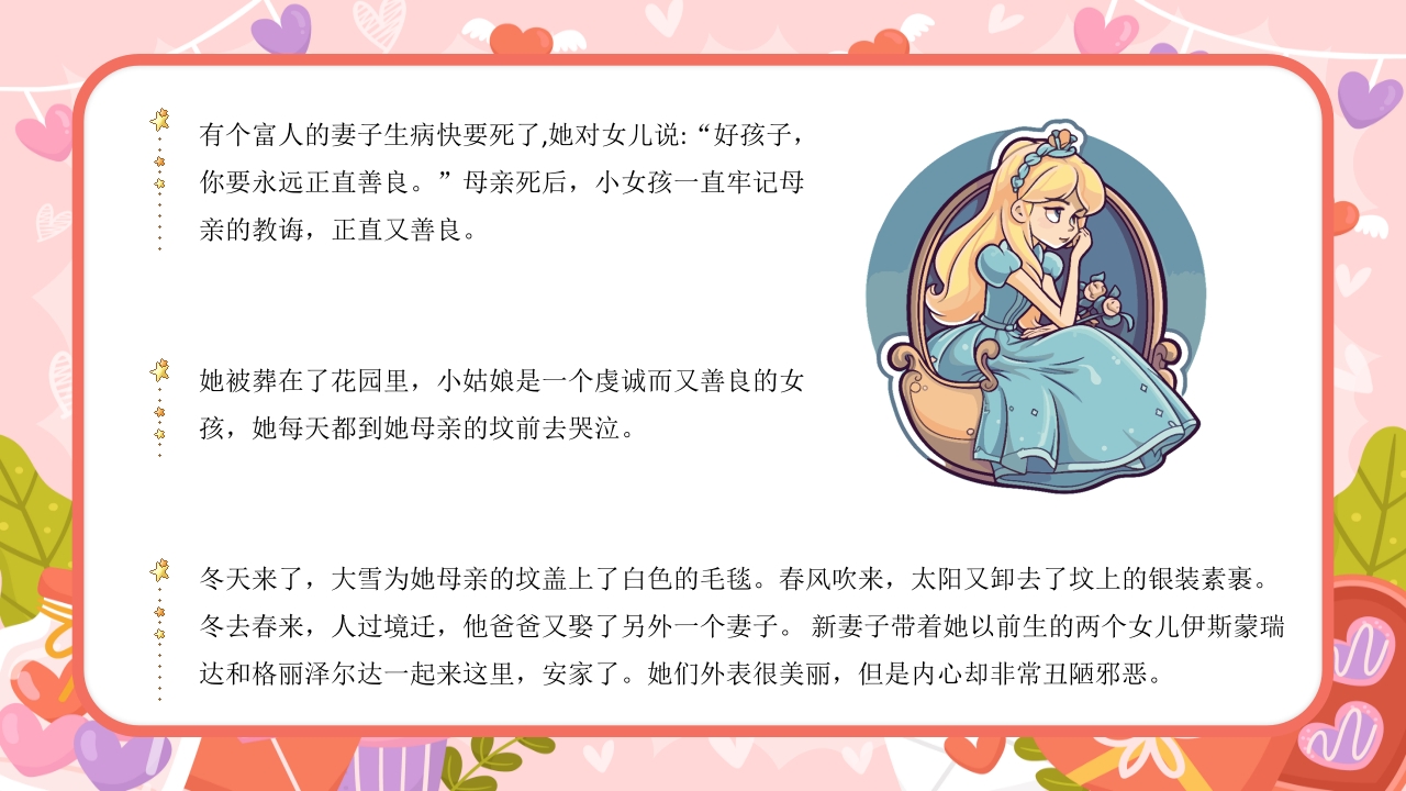 灰姑娘童话故事绘本PPT动态课件3