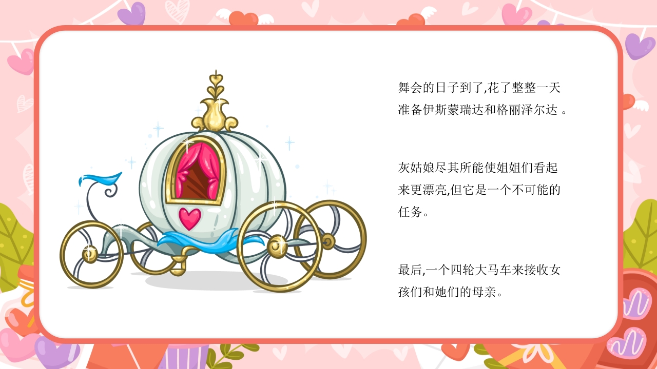 灰姑娘童话故事绘本PPT动态课件9