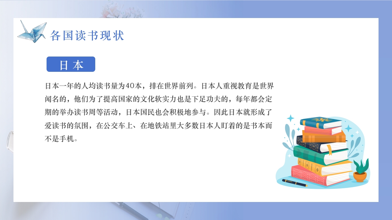 简约风世界读书日PPT课件10