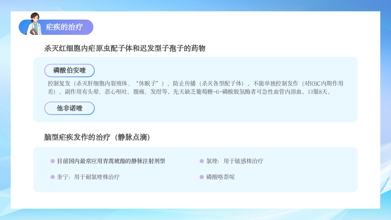 疗疟疾知识科普知识课件PPT课件30