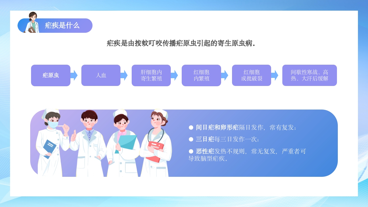 疗疟疾知识科普知识课件PPT课件4