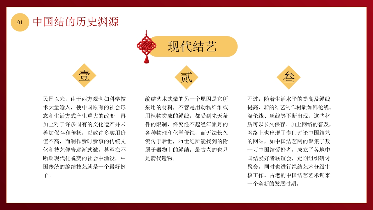 中国非物质文化遗产中国结介绍PPT课件9