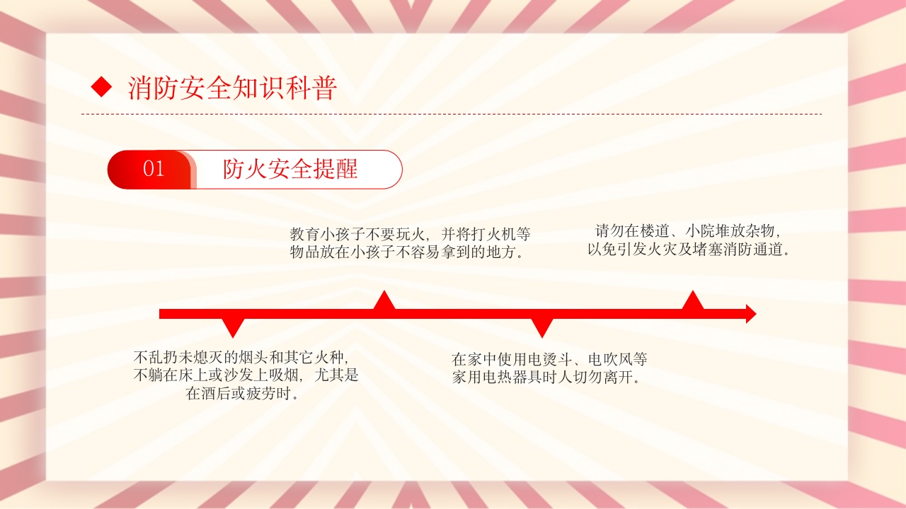 消防安全常识培训主题班会PPT课件11