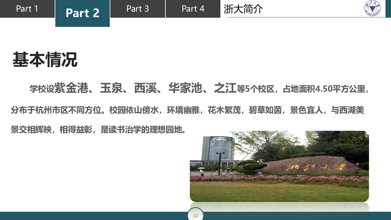 浙江大学介绍PPT课件12