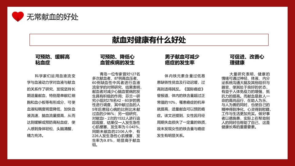 世界献血者日无偿献血PPT课件17
