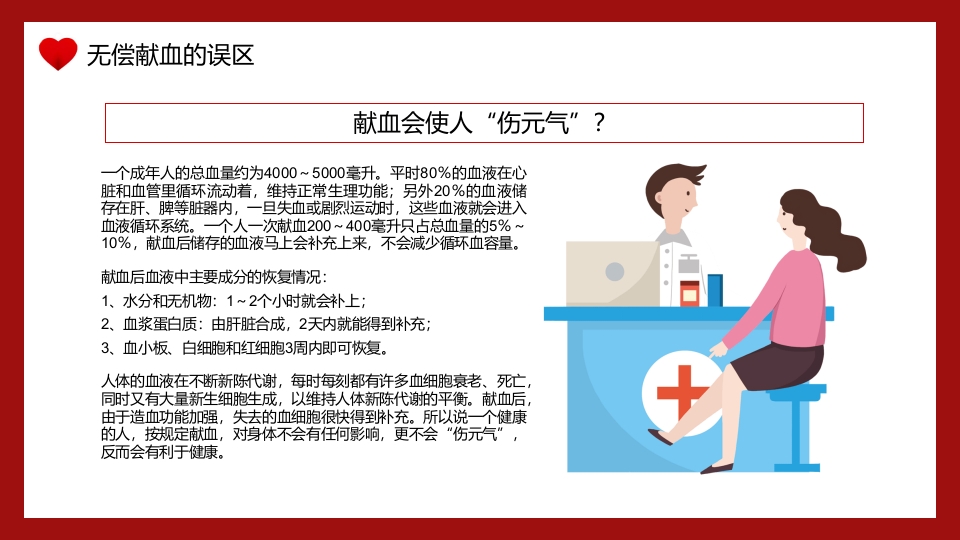 世界献血者日无偿献血PPT课件6