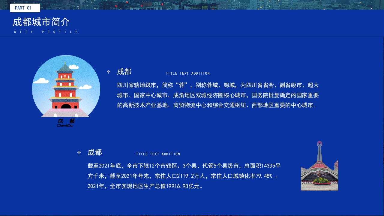 旅游城市成都介绍我的家乡PPT课件4