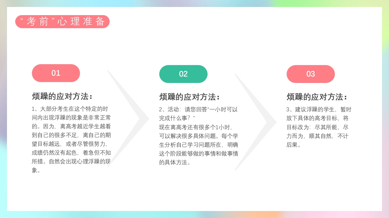 高考缓解学习压力主题班会PPT课件15