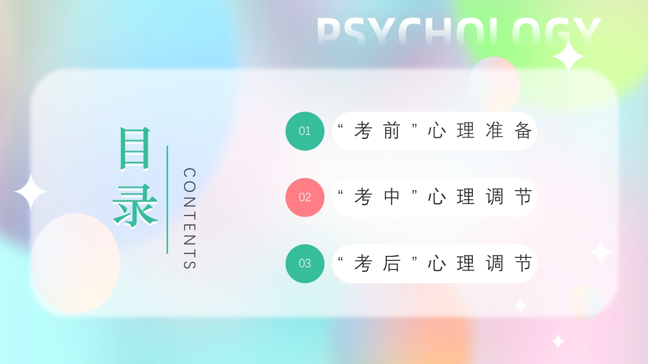 高考缓解学习压力主题班会PPT课件3