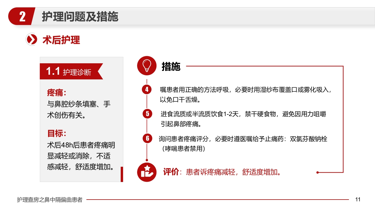 鼻中隔偏曲患者护理查房医疗医学PPT课件11