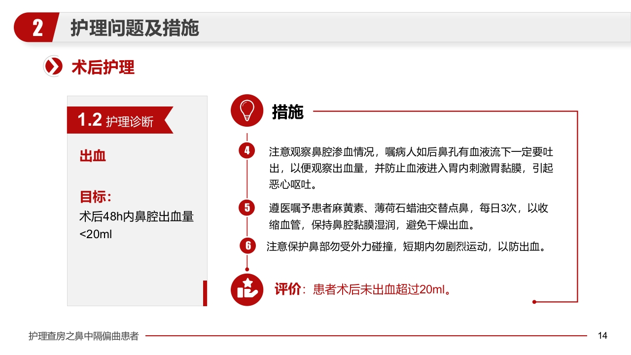 鼻中隔偏曲患者护理查房医疗医学PPT课件14