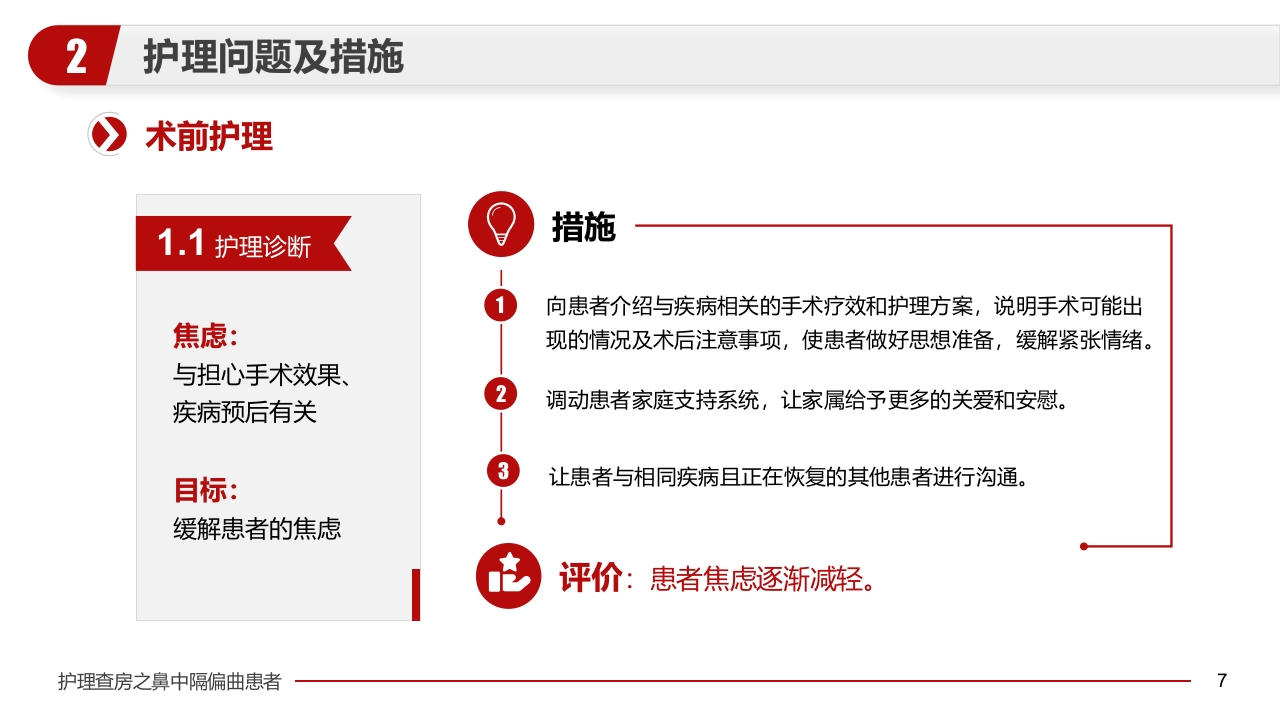 鼻中隔偏曲患者护理查房医疗医学PPT课件7
