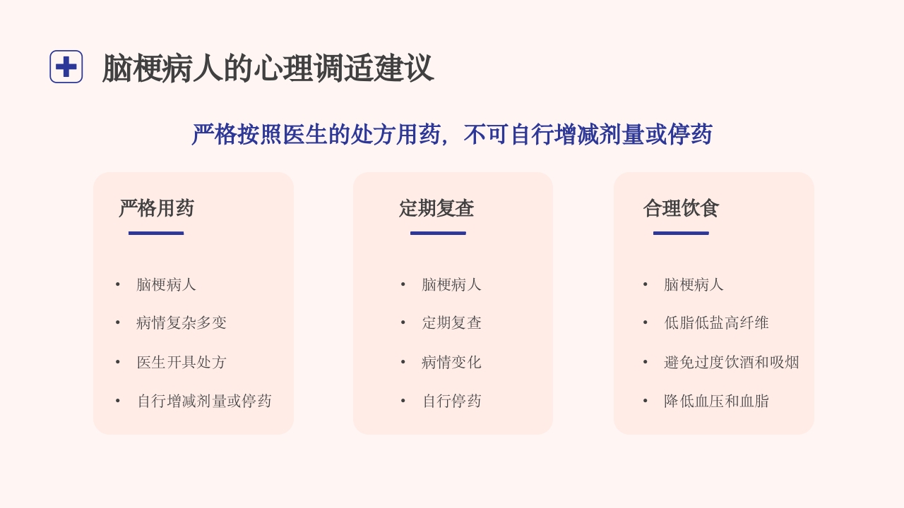 脑梗病人日常生活的健康建议健康宣传PPT课件16