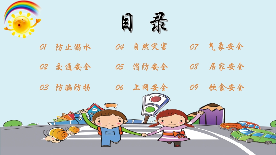 小学生幼儿园暑假安全教育主题班会PPT课件3