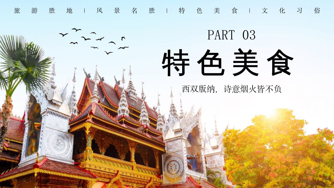 西双版纳云南旅游旅行风景文化习俗介绍PPT课件下载12