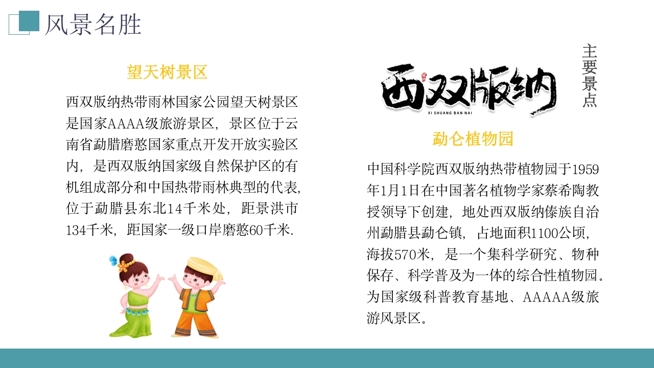 西双版纳云南旅游旅行风景文化习俗介绍PPT课件下载8