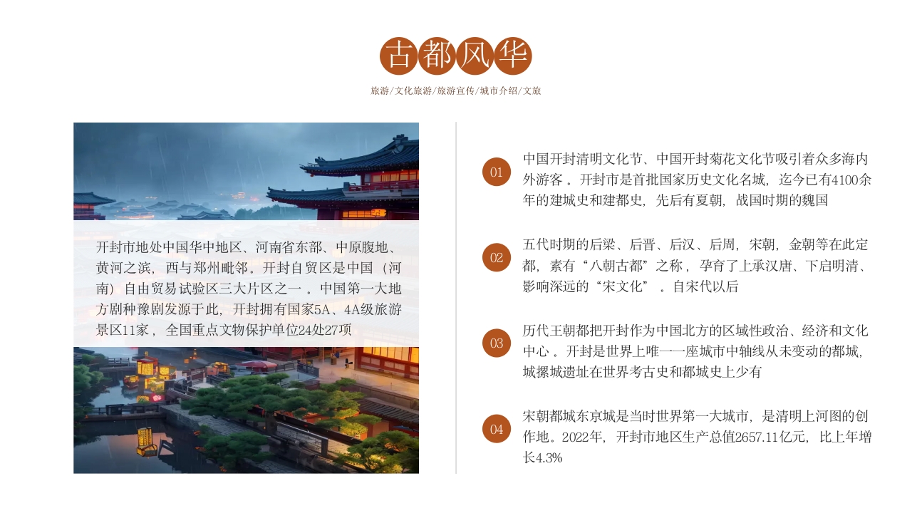 旅游城市开封介绍PPT课件5