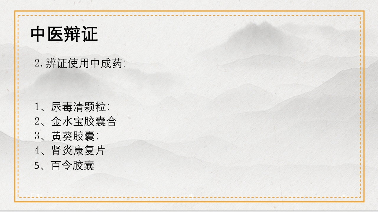 慢性肾病的中医治疗及保养PPT课件9