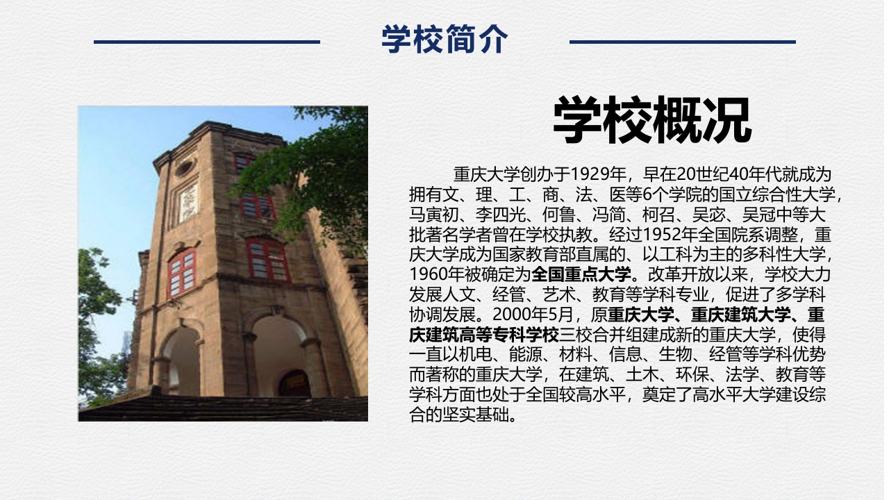 重庆大学介绍PPT课件下载5