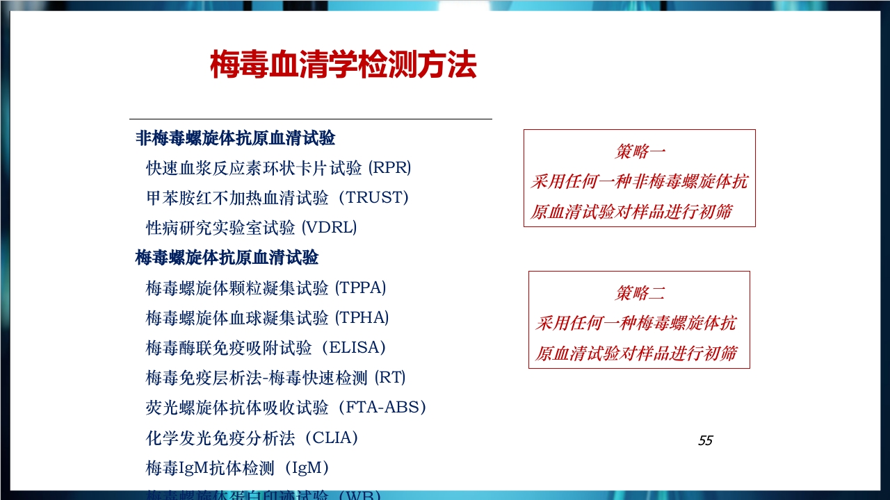 梅毒实验室诊断技术及梅毒实验室检测技术规范简介PPT课件55