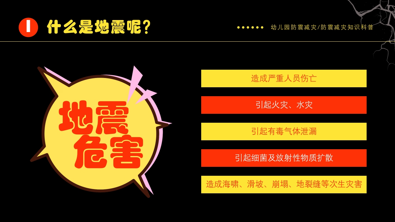 幼儿园防震减灾知识科普PPT课件下载7