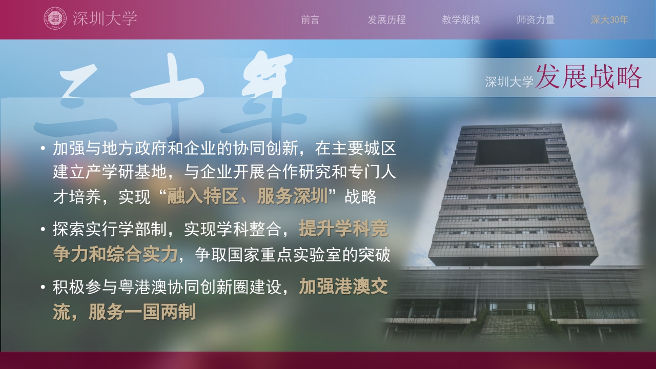 深圳大学介绍PPT课件30
