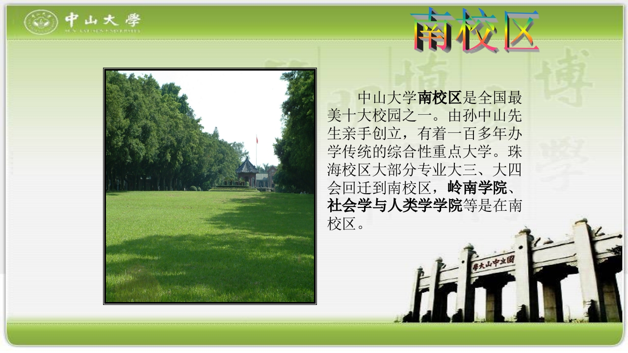 走进中山大学PPT课件16
