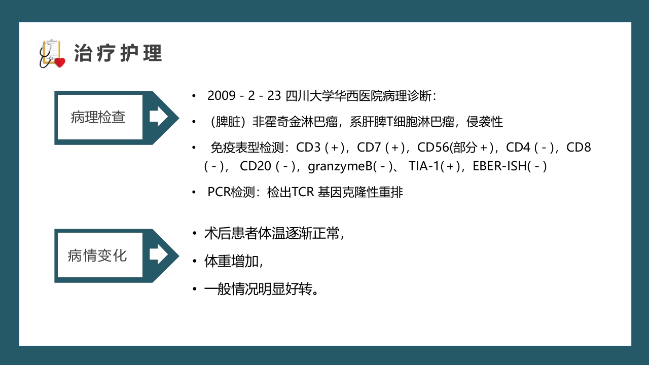 医疗内科病例讨论通用PPT课件19