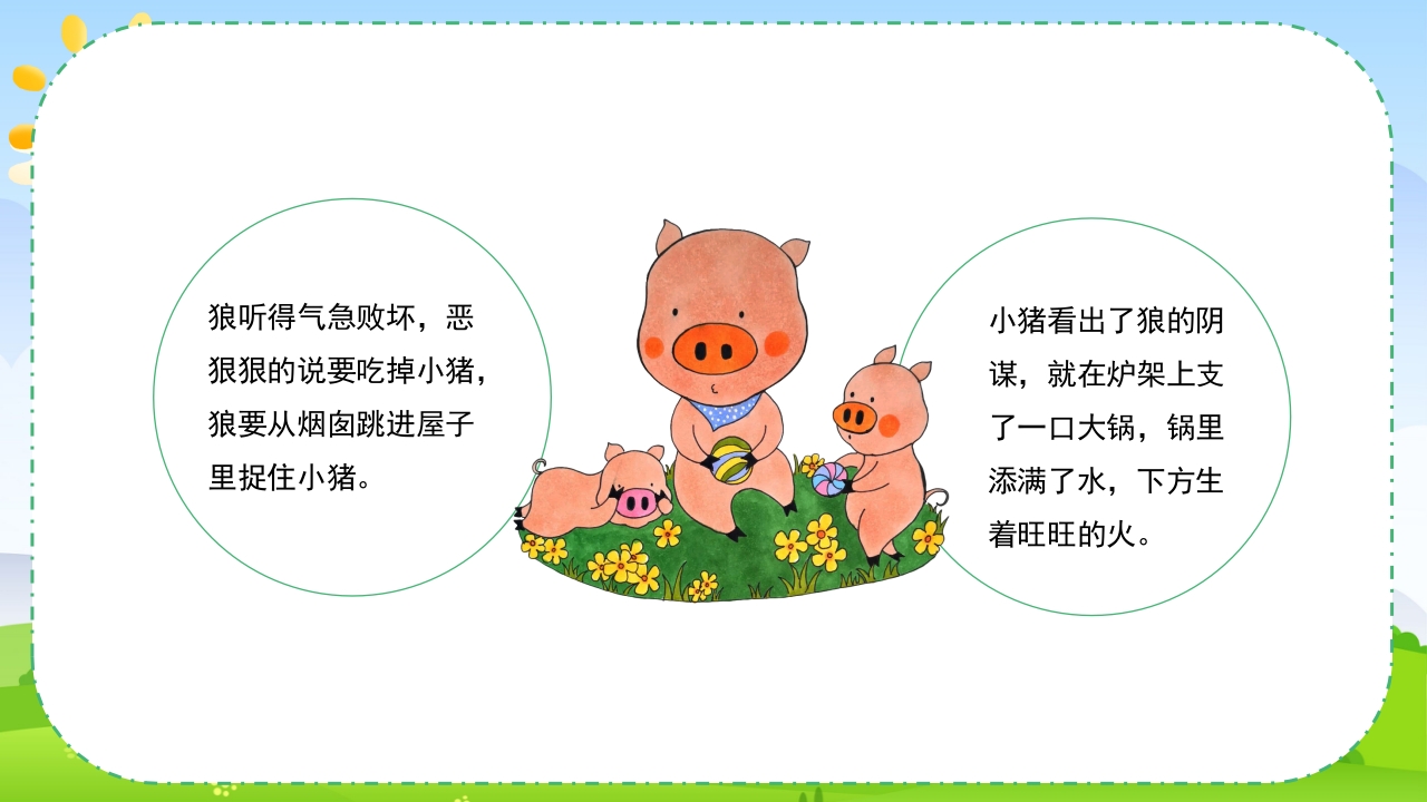 幼儿园绘本故事·三只小猪盖房子PPT课件18