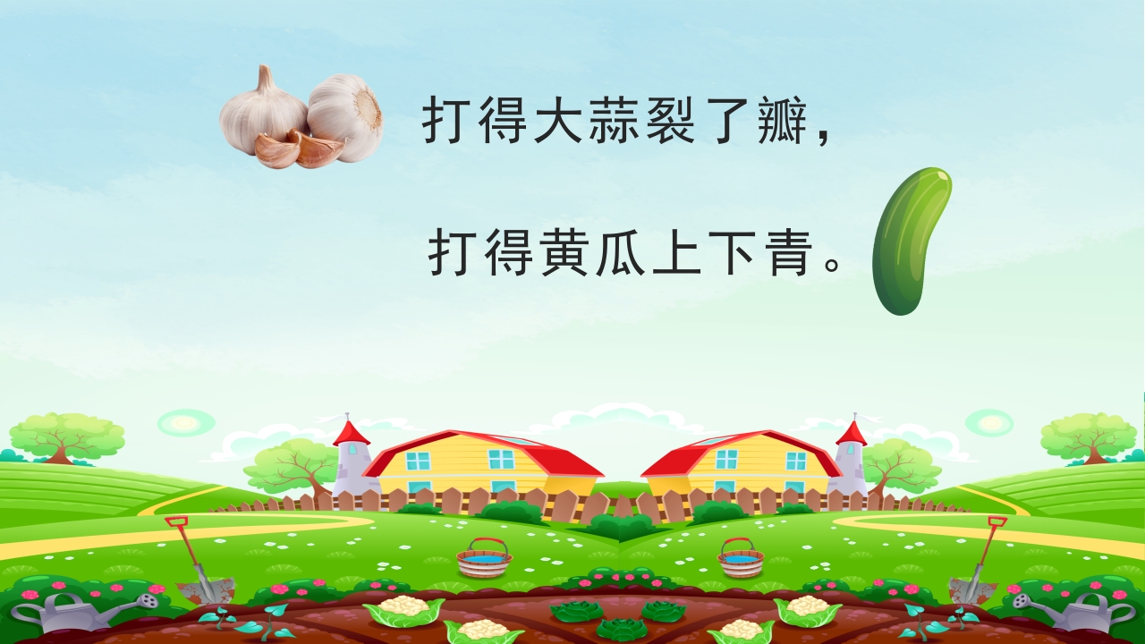 《一园青菜成了精》幼儿绘本故事PPT课件14
