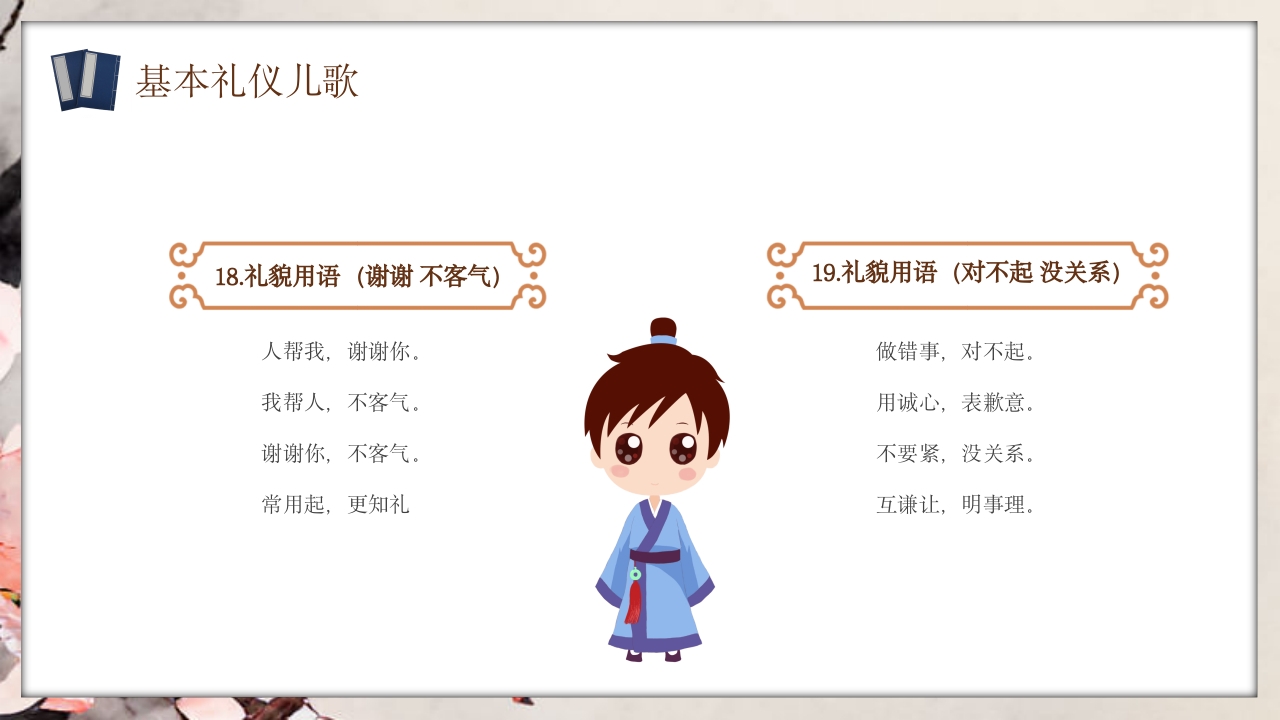 幼儿园礼仪知识教育主题班会PPT课件13