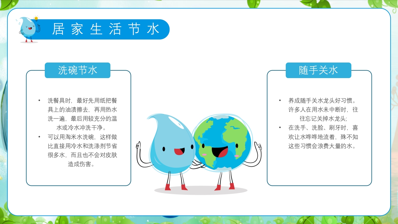 幼儿园世界水日主题教育班会PPT课件21