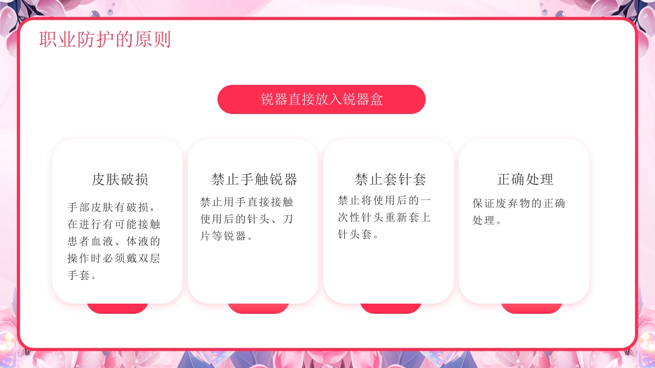 医疗护士职业安全防护PPT课件16