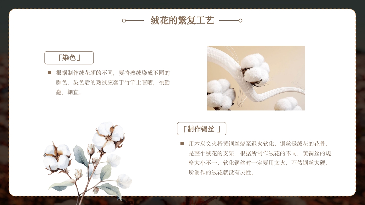 非遗文化绒花介绍PPT课件16