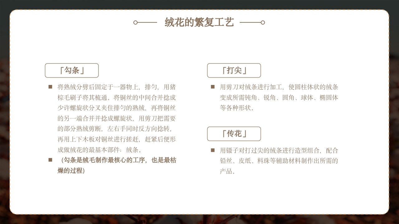 非遗文化绒花介绍PPT课件17