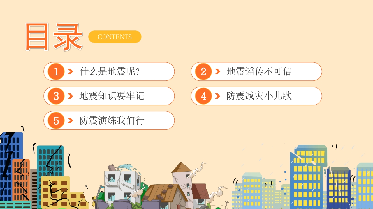 幼儿园防震减灾地震相关知识科普PPT课件2