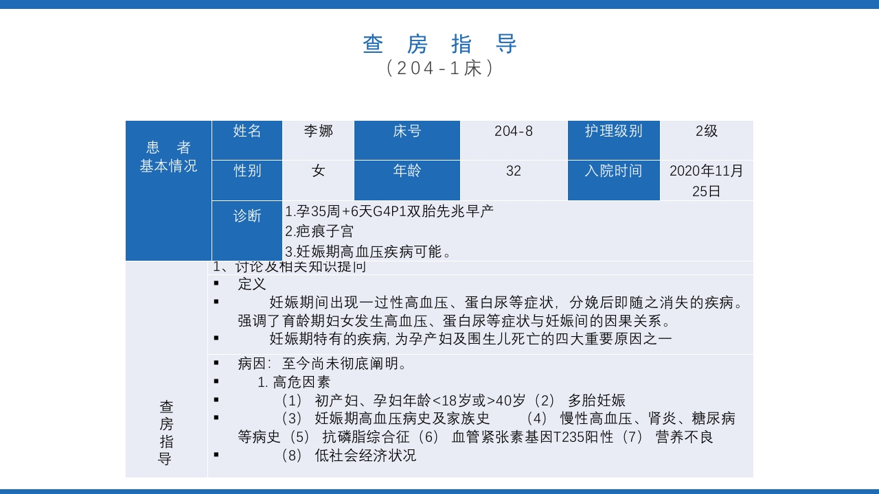 临床护理查房医疗医药通用PPT课件12