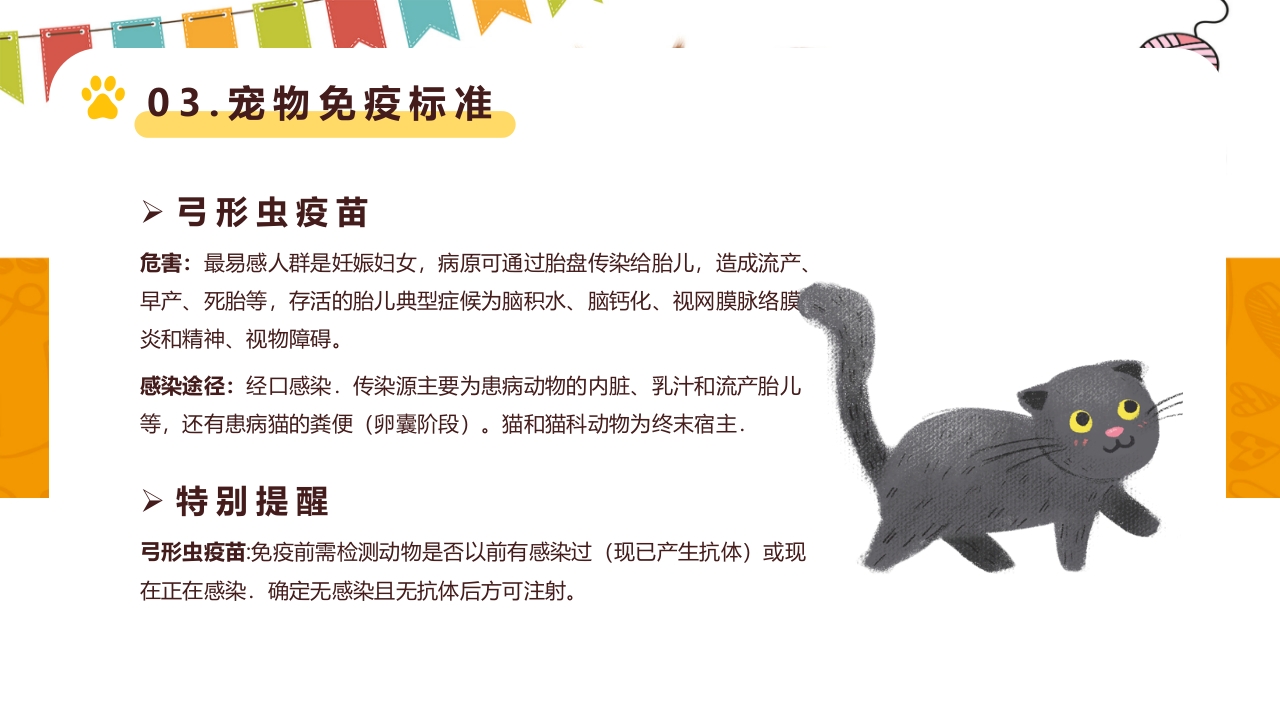 卡通风宠物健康护理知识讲解PPT课件19