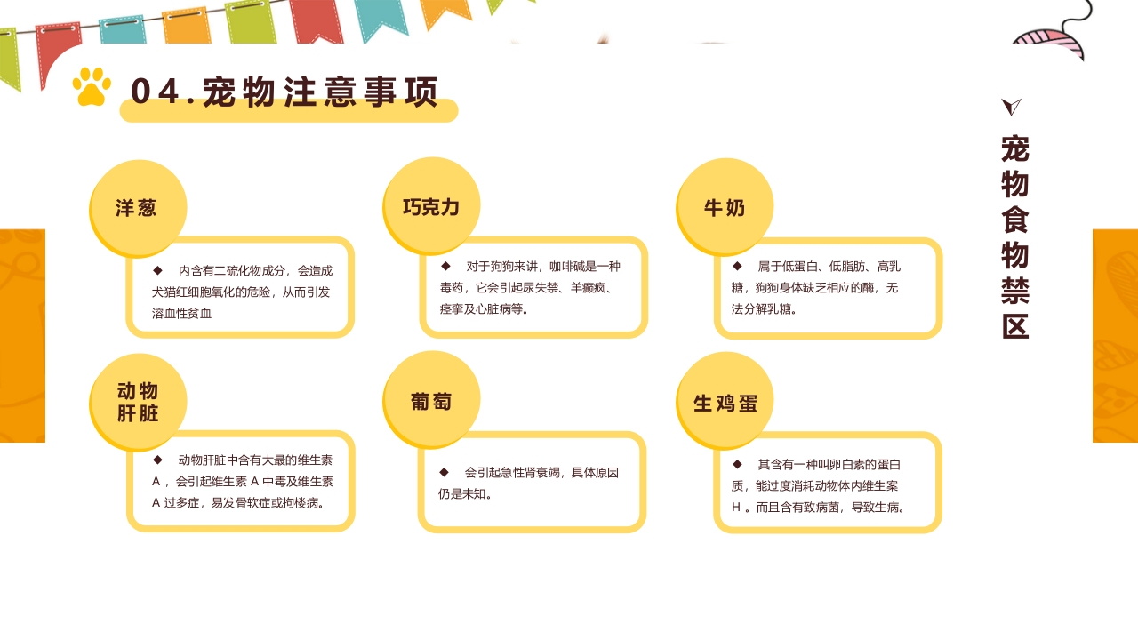 卡通风宠物健康护理知识讲解PPT课件24