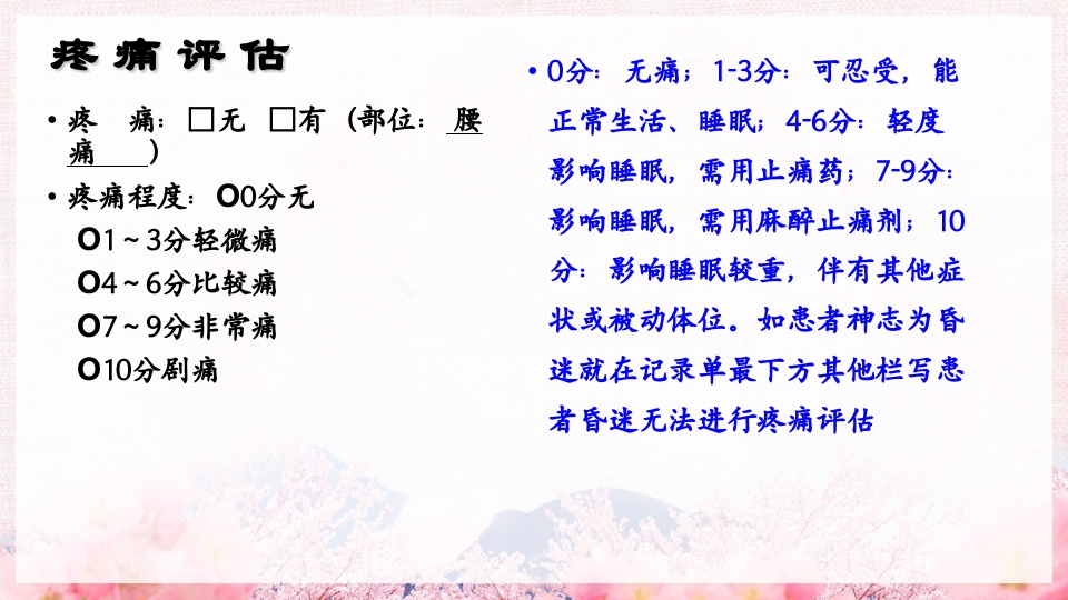 医院护士首次护理记录单体温单书写规范PPT课件10